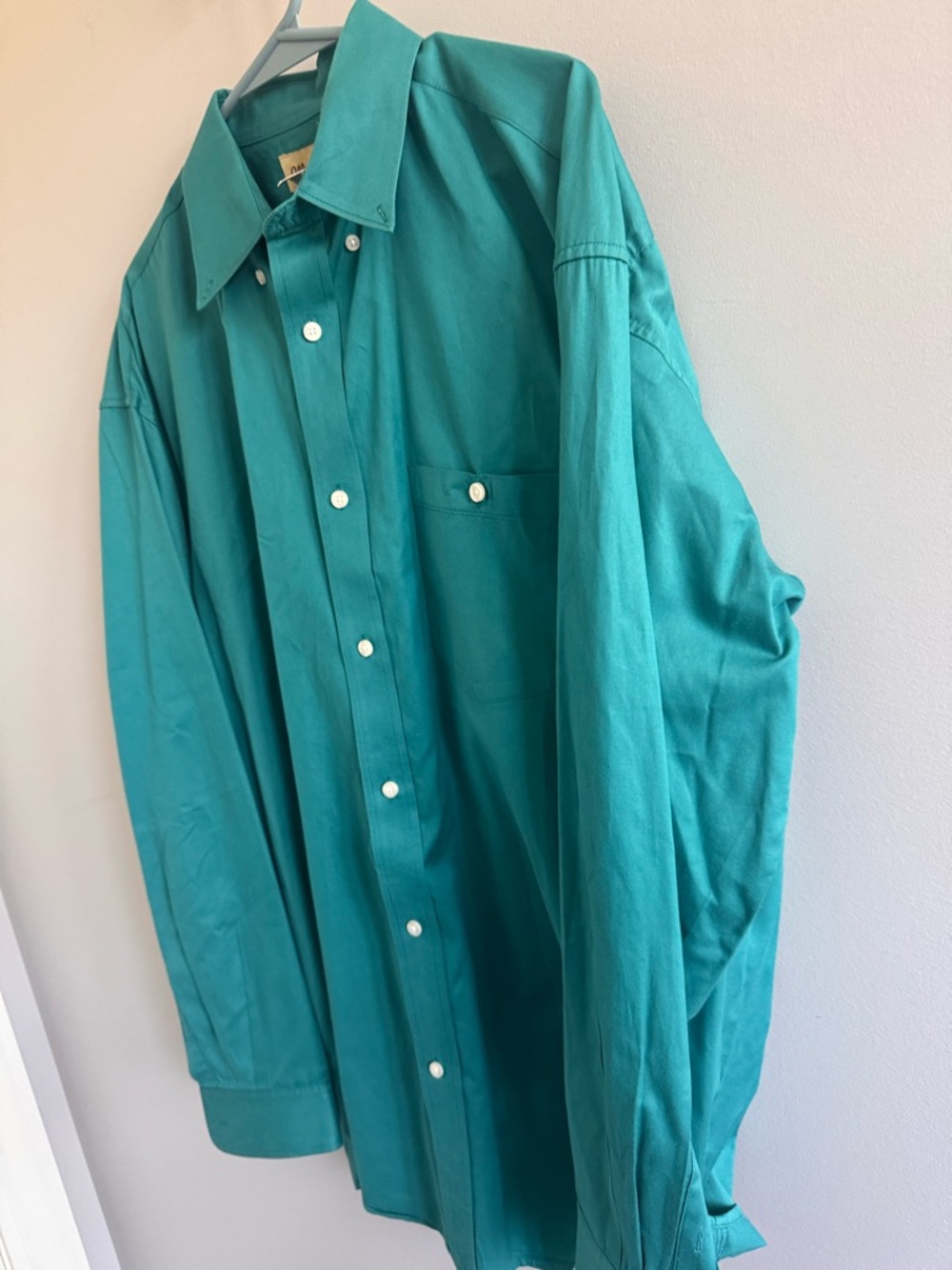 Wrangler 20X Competition Teal Long-Sleeve Button-Down Shirt Men’s XL - Picture 4 of 6
